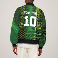 Custom Nigeria Football Bomber Jacket The Naija-Tribal Sporty Style - Wonder Print Shop