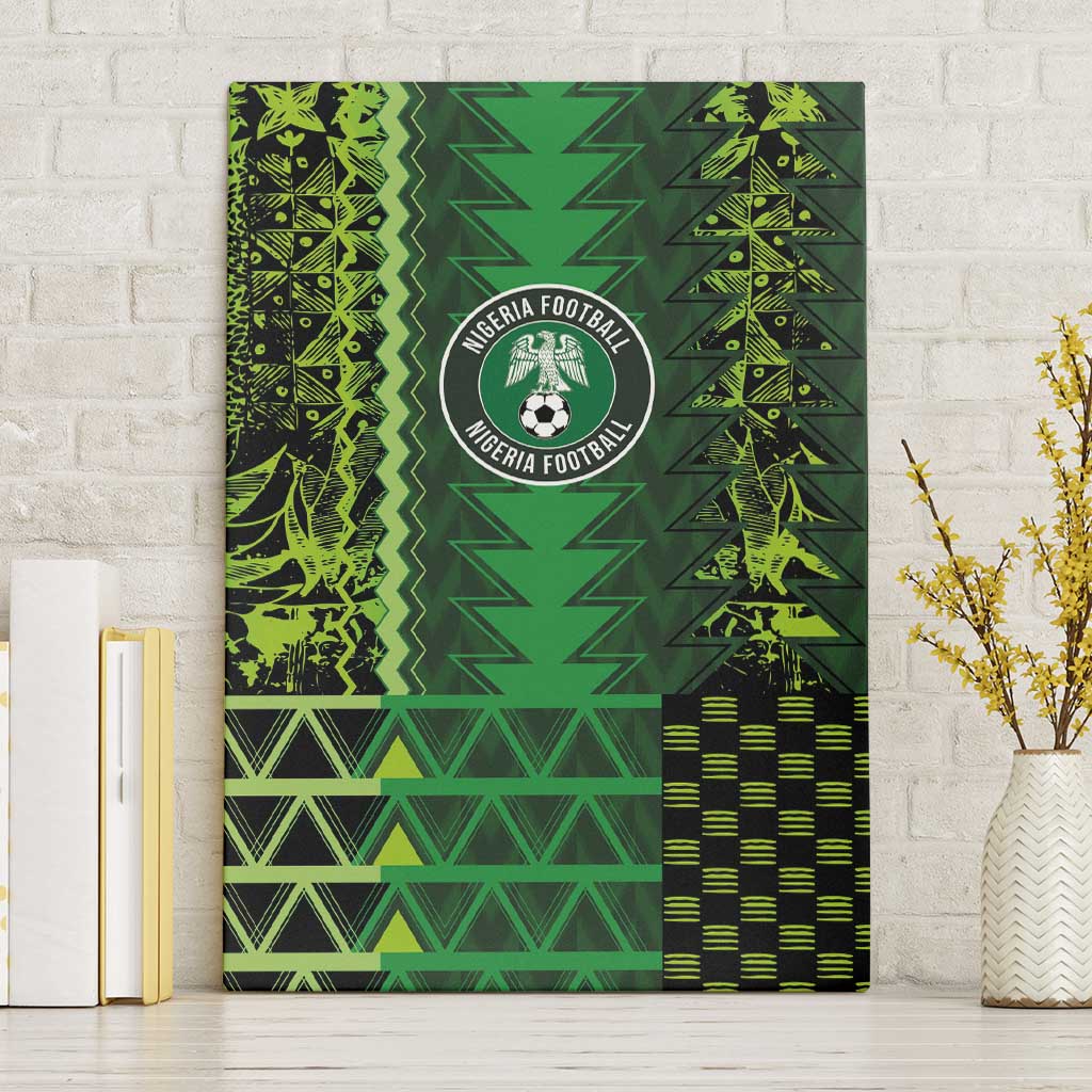 Nigeria Football Canvas Wall Art The Naija-Tribal Sporty Style - Wonder Print Shop