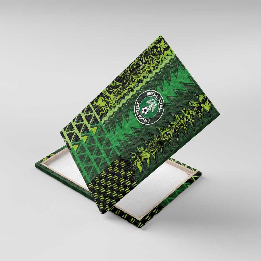 Nigeria Football Canvas Wall Art The Naija-Tribal Sporty Style - Wonder Print Shop
