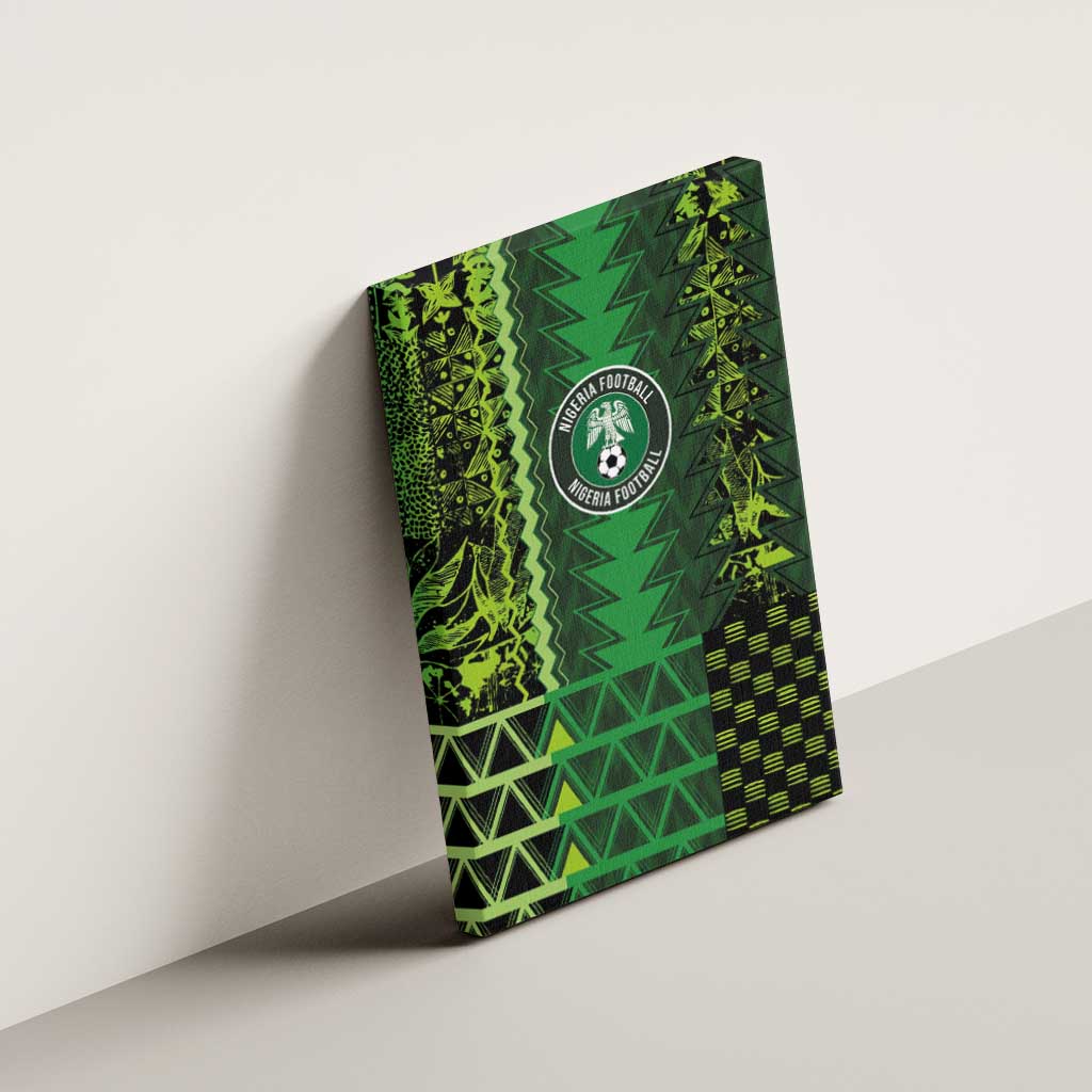 Nigeria Football Canvas Wall Art The Naija-Tribal Sporty Style - Wonder Print Shop