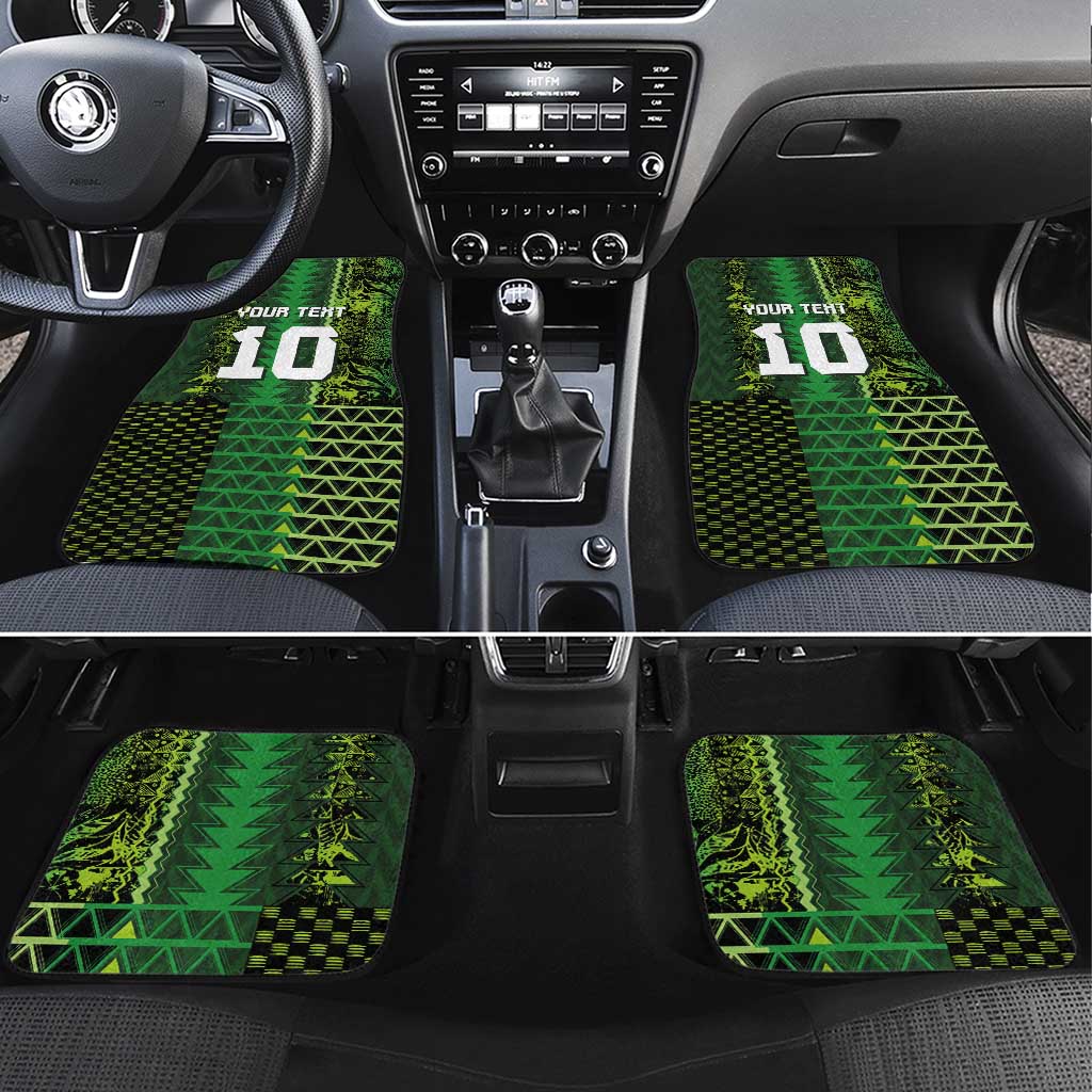 Custom Nigeria Football Car Mats The Naija-Tribal Sporty Style - Wonder Print Shop
