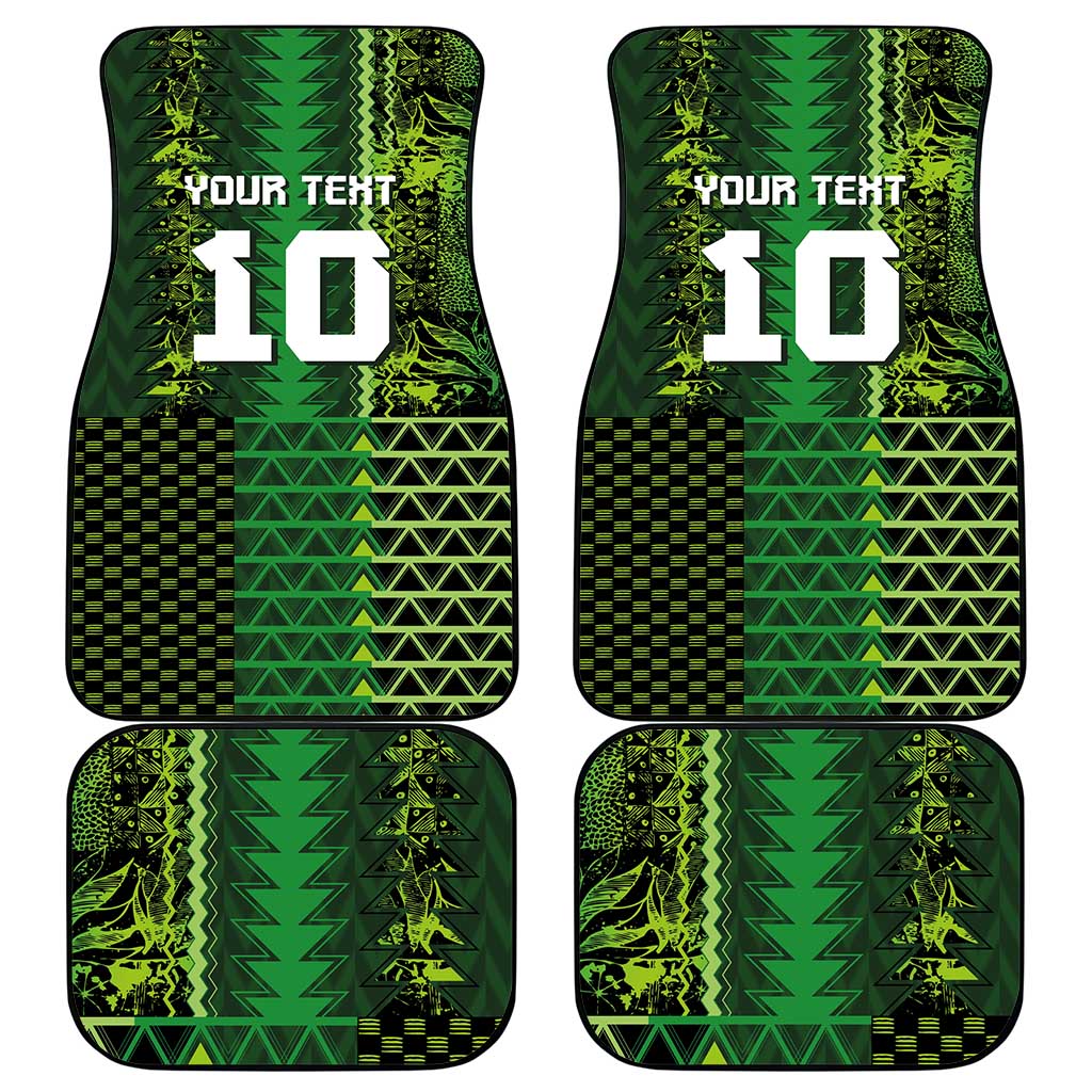 Custom Nigeria Football Car Mats The Naija-Tribal Sporty Style - Wonder Print Shop