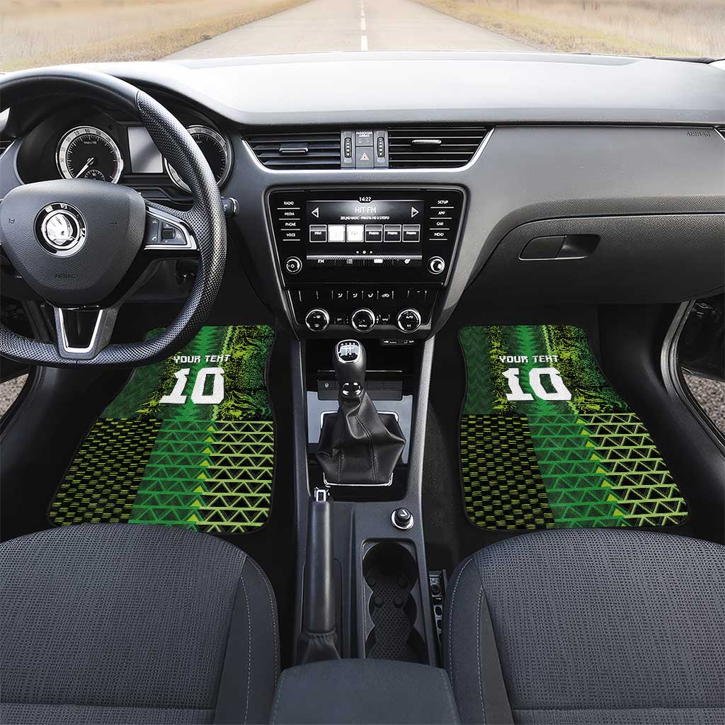 Custom Nigeria Football Car Mats The Naija-Tribal Sporty Style - Wonder Print Shop