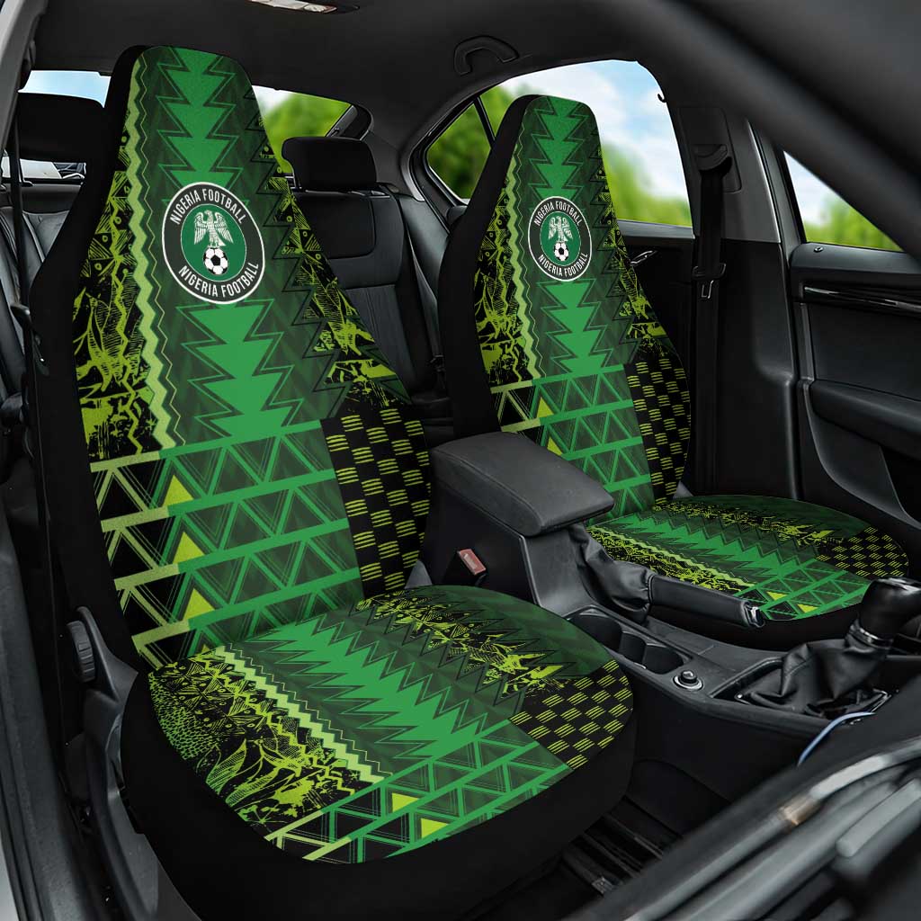 Nigeria Football Car Seat Cover The Naija-Tribal Sporty Style - Wonder Print Shop