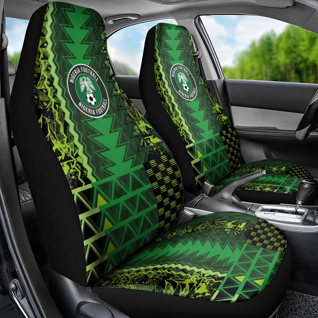 Nigeria Football Car Seat Cover The Naija-Tribal Sporty Style - Wonder Print Shop