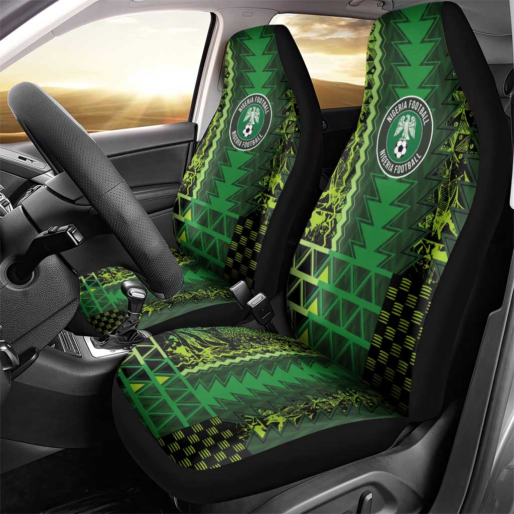 Nigeria Football Car Seat Cover The Naija-Tribal Sporty Style - Wonder Print Shop