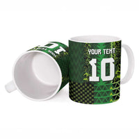 Custom Nigeria Football Ceramic Mug The Naija-Tribal Sporty Style - Wonder Print Shop