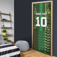 Custom Nigeria Football Door Cover The Naija-Tribal Sporty Style - Wonder Print Shop
