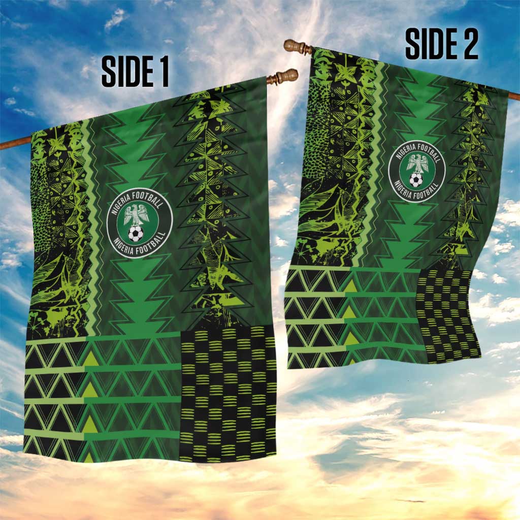 Nigeria Football Garden Flag The Naija-Tribal Sporty Style - Wonder Print Shop
