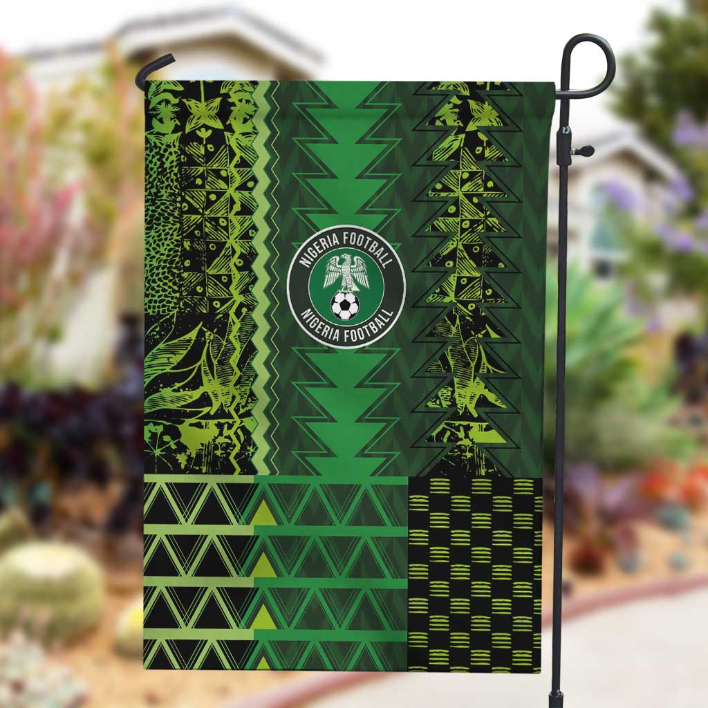 Nigeria Football Garden Flag The Naija-Tribal Sporty Style - Wonder Print Shop