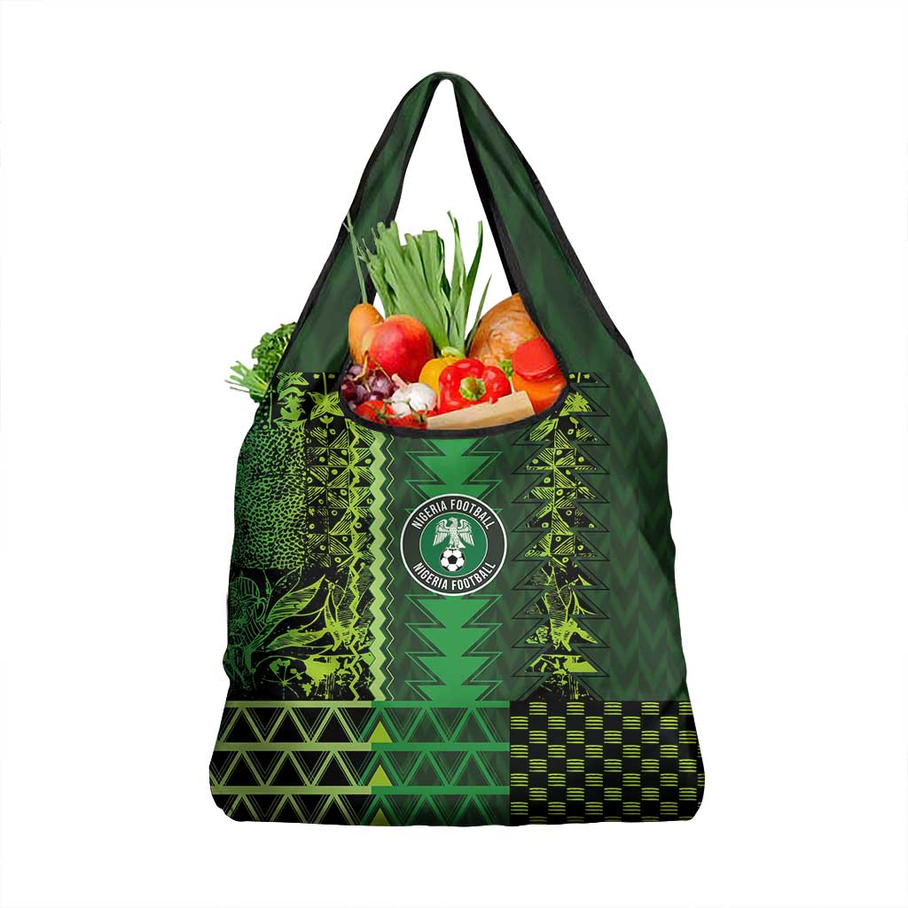 Nigeria Football Grocery Bag The Naija-Tribal Sporty Style - Wonder Print Shop