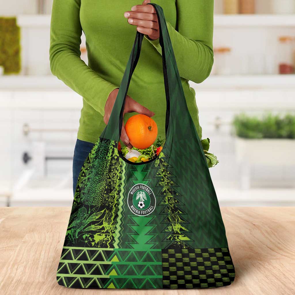 Nigeria Football Grocery Bag The Naija-Tribal Sporty Style - Wonder Print Shop