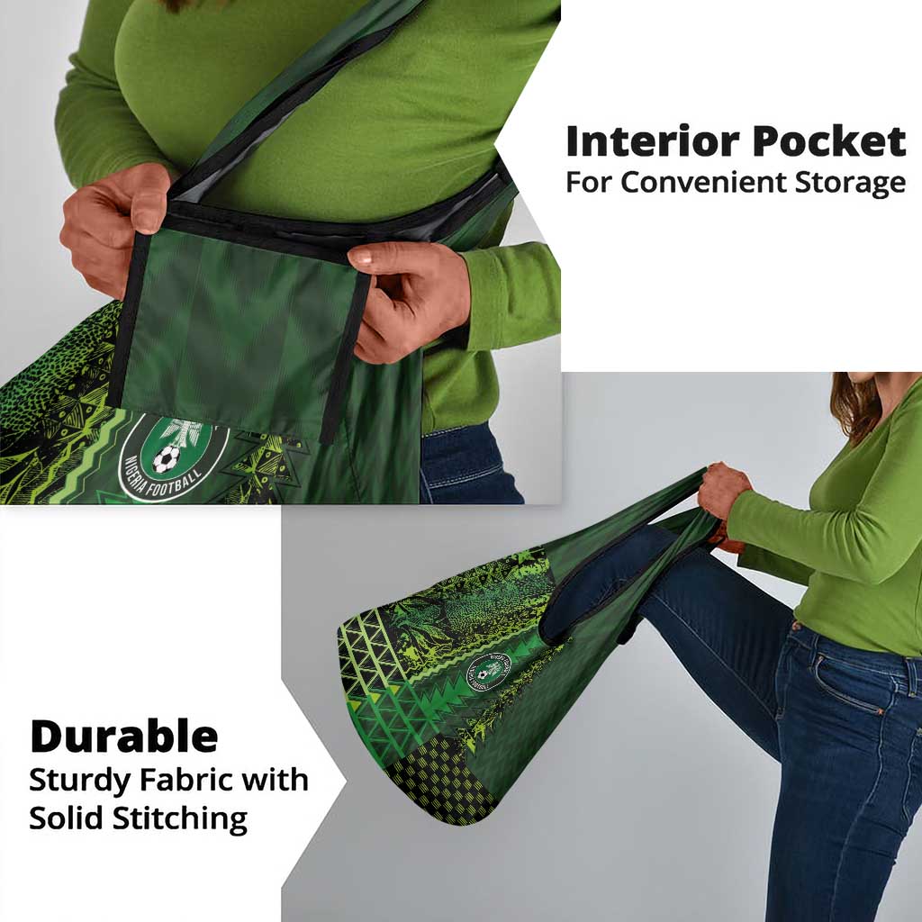 Nigeria Football Grocery Bag The Naija-Tribal Sporty Style - Wonder Print Shop