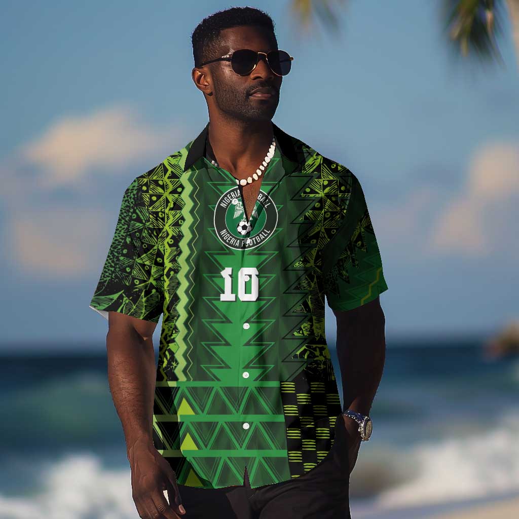 Custom Nigeria Football Hawaiian Shirt The Naija-Tribal Sporty Style - Wonder Print Shop