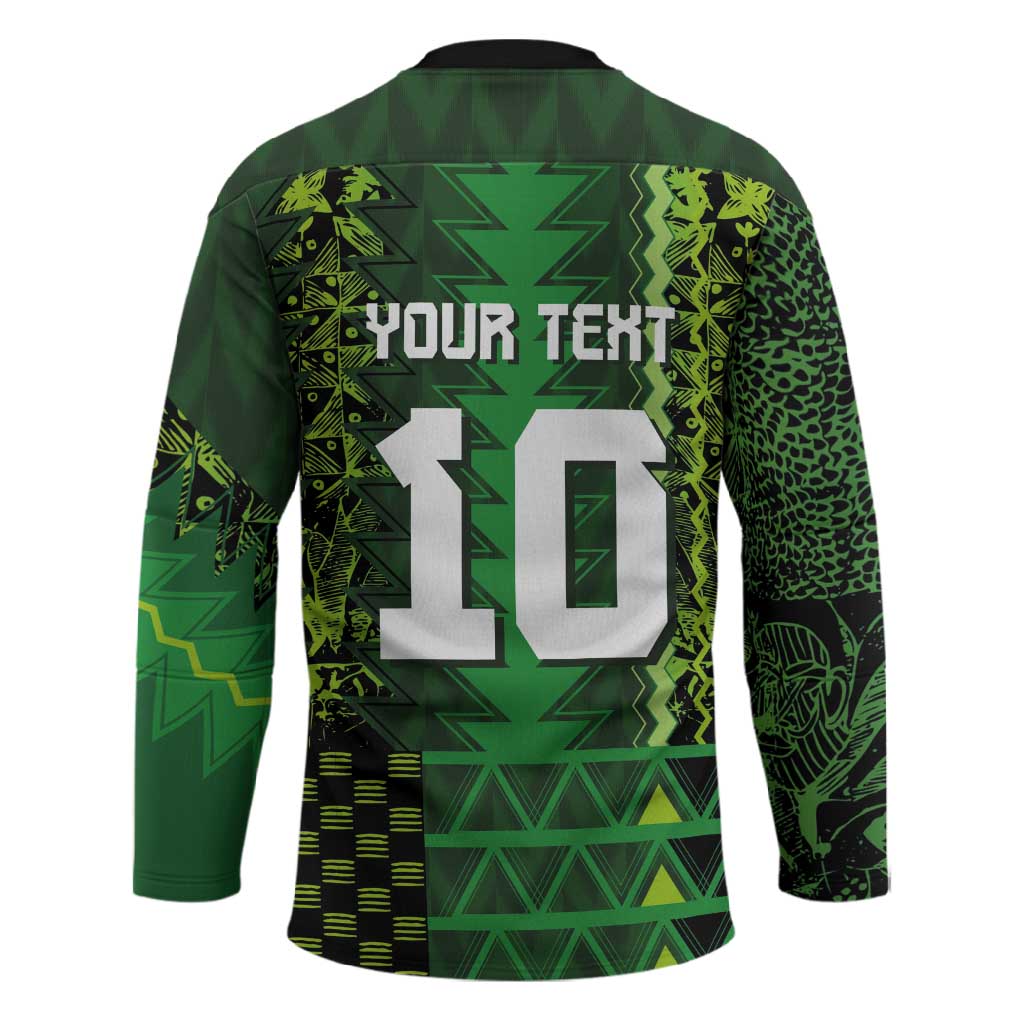 Custom Nigeria Football Hockey Jersey The Naija-Tribal Sporty Style - Wonder Print Shop