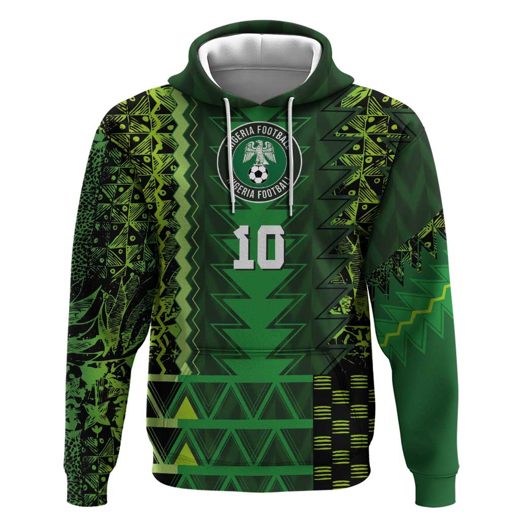 Custom Nigeria Football Hoodie The Naija-Tribal Sporty Style - Wonder Print Shop