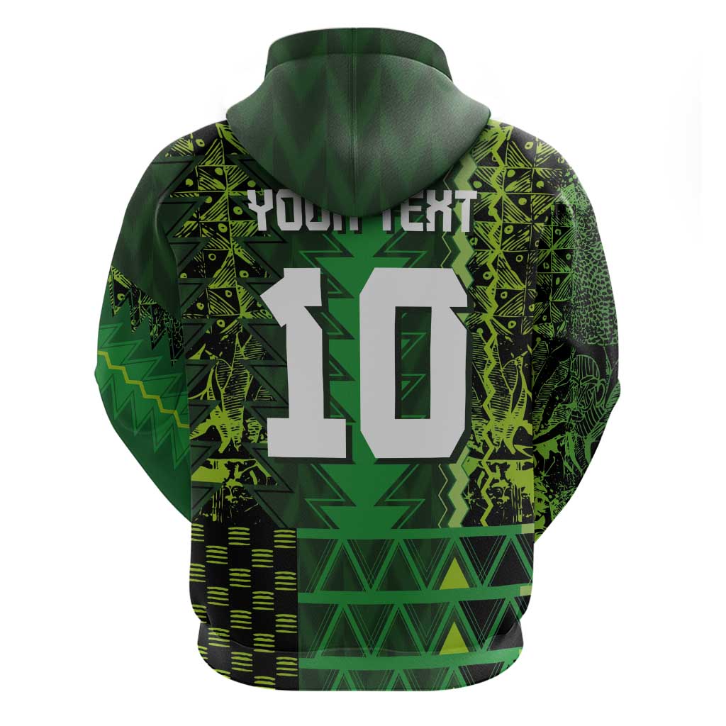 Custom Nigeria Football Hoodie The Naija-Tribal Sporty Style - Wonder Print Shop