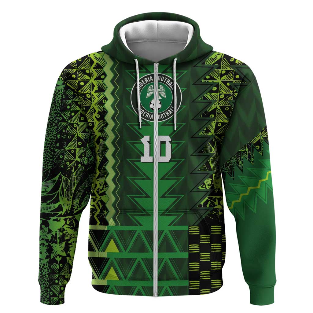 Custom Nigeria Football Hoodie The Naija-Tribal Sporty Style - Wonder Print Shop
