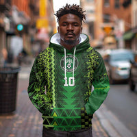 Custom Nigeria Football Hoodie The Naija-Tribal Sporty Style - Wonder Print Shop