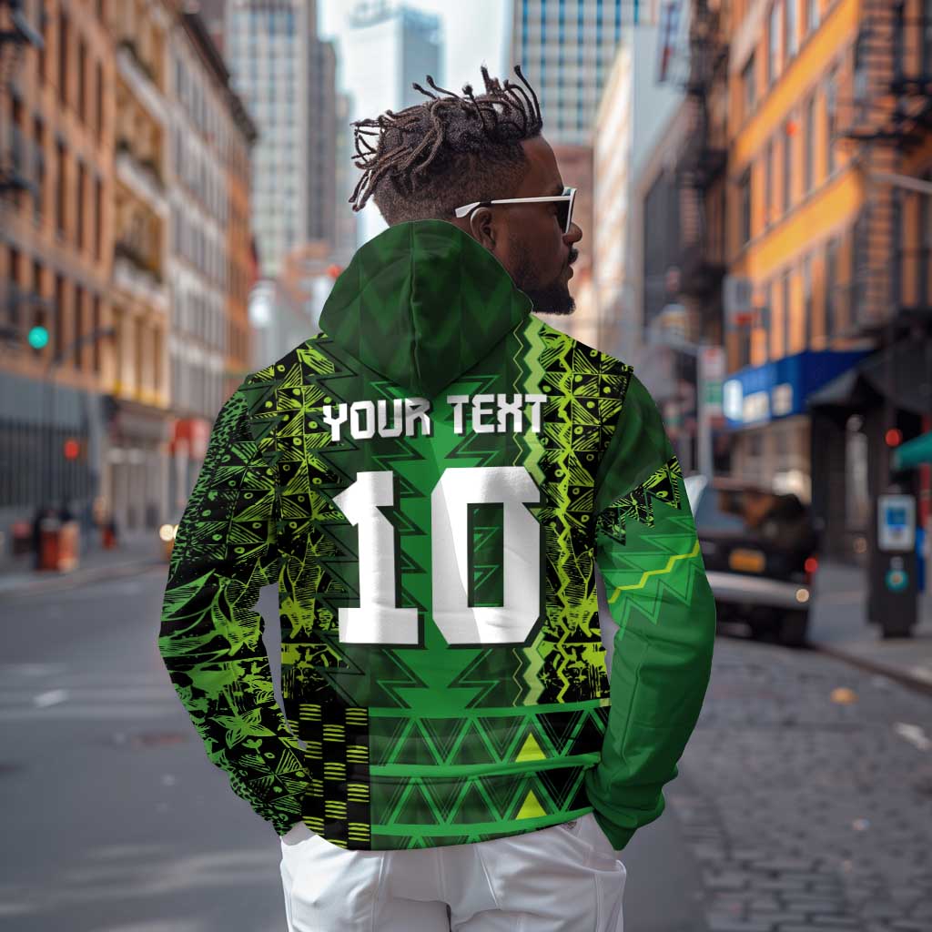 Custom Nigeria Football Hoodie The Naija-Tribal Sporty Style - Wonder Print Shop