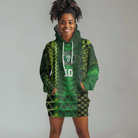 Custom Nigeria Football Hoodie Dress The Naija-Tribal Sporty Style - Wonder Print Shop