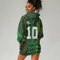 Custom Nigeria Football Hoodie Dress The Naija-Tribal Sporty Style - Wonder Print Shop