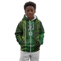 Custom Nigeria Football Kid Hoodie The Naija-Tribal Sporty Style - Wonder Print Shop