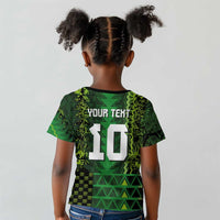 Custom Nigeria Football Kid T shirt The Naija-Tribal Sporty Style - Wonder Print Shop