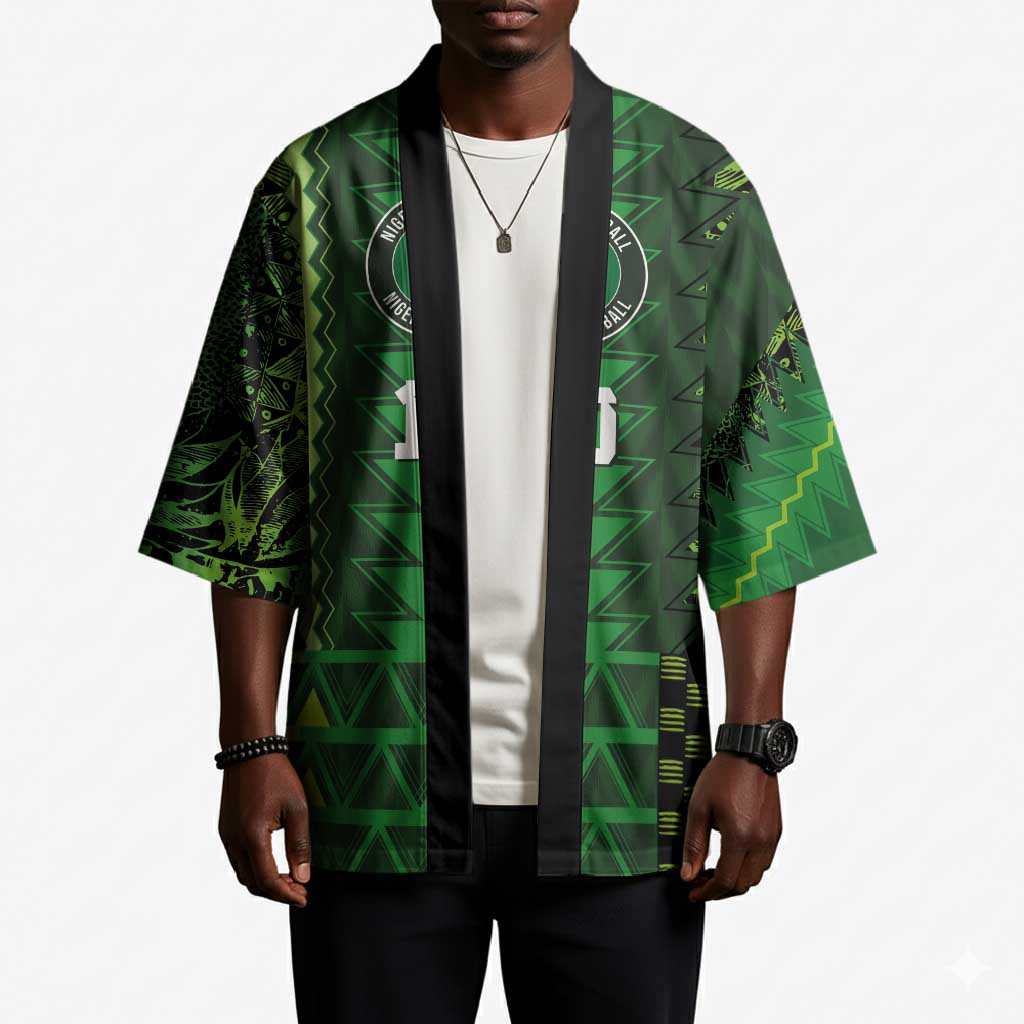 Custom Nigeria Football Kimono The Naija-Tribal Sporty Style - Wonder Print Shop