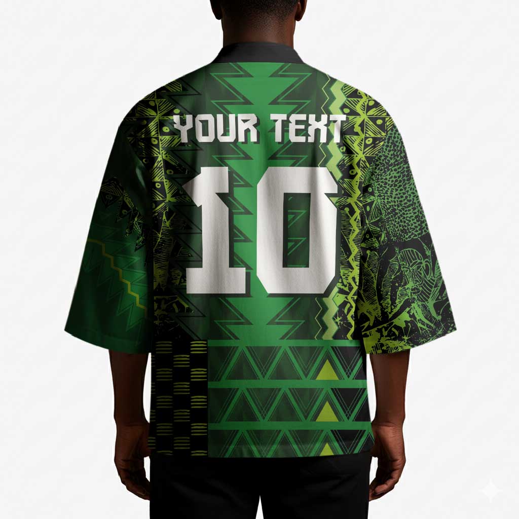 Custom Nigeria Football Kimono The Naija-Tribal Sporty Style - Wonder Print Shop