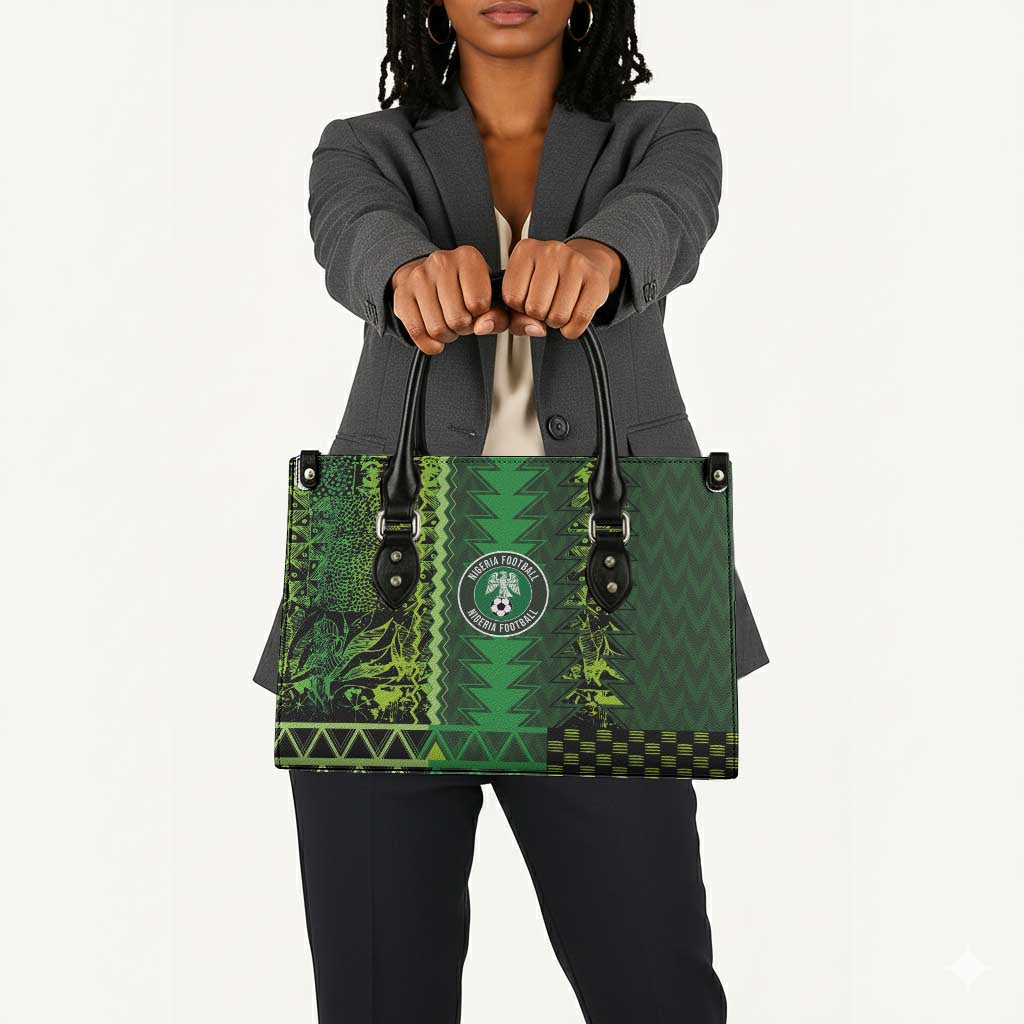 Nigeria Football Leather Bag The Naija-Tribal Sporty Style - Wonder Print Shop