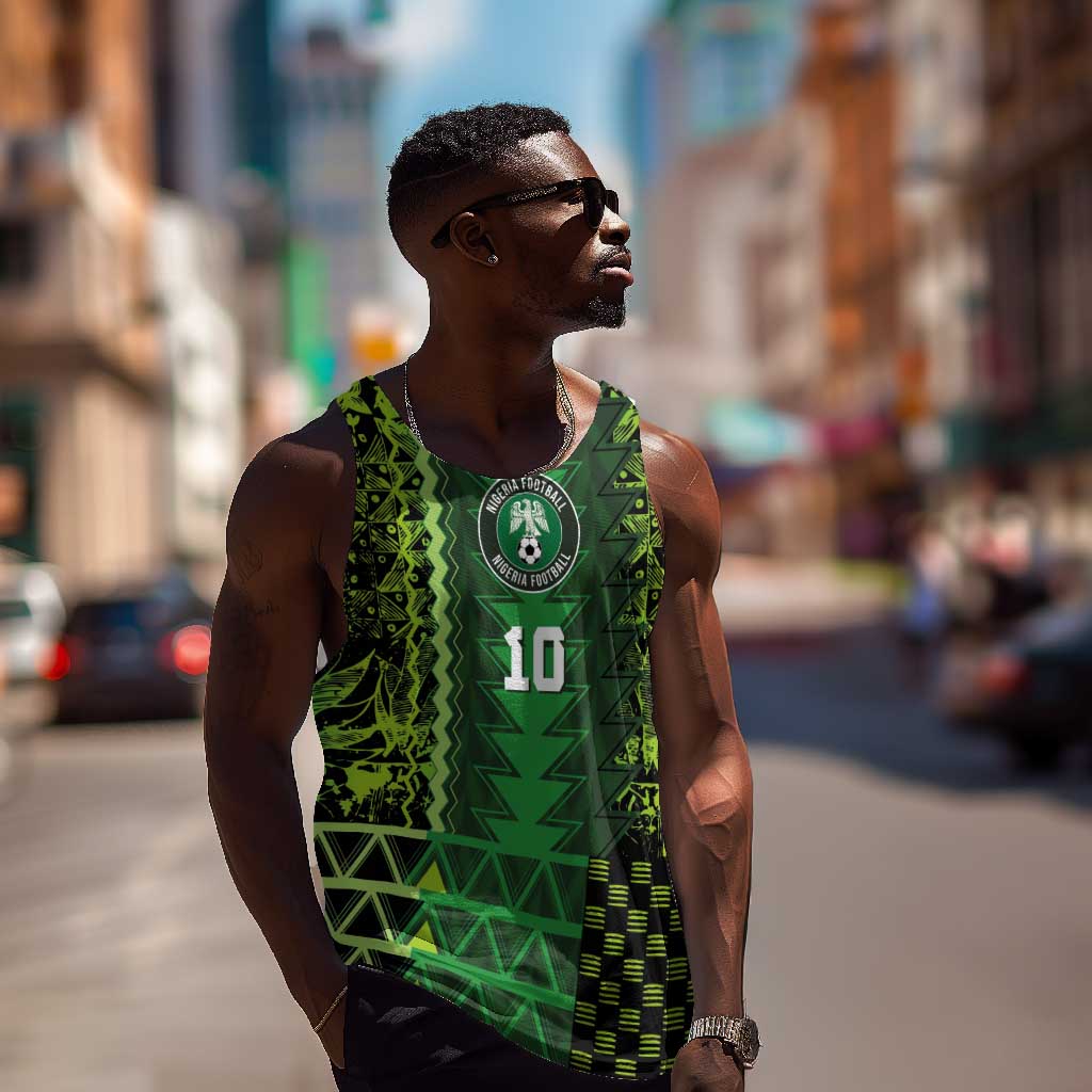 Custom Nigeria Football Men Tank Top The Naija-Tribal Sporty Style - Wonder Print Shop