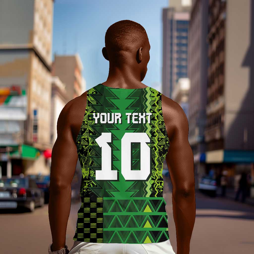Custom Nigeria Football Men Tank Top The Naija-Tribal Sporty Style - Wonder Print Shop
