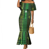 Custom Nigeria Football Mermaid Dress The Naija-Tribal Sporty Style - Wonder Print Shop