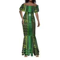 Custom Nigeria Football Mermaid Dress The Naija-Tribal Sporty Style - Wonder Print Shop