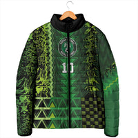 Custom Nigeria Football Padded Jacket The Naija-Tribal Sporty Style - Wonder Print Shop