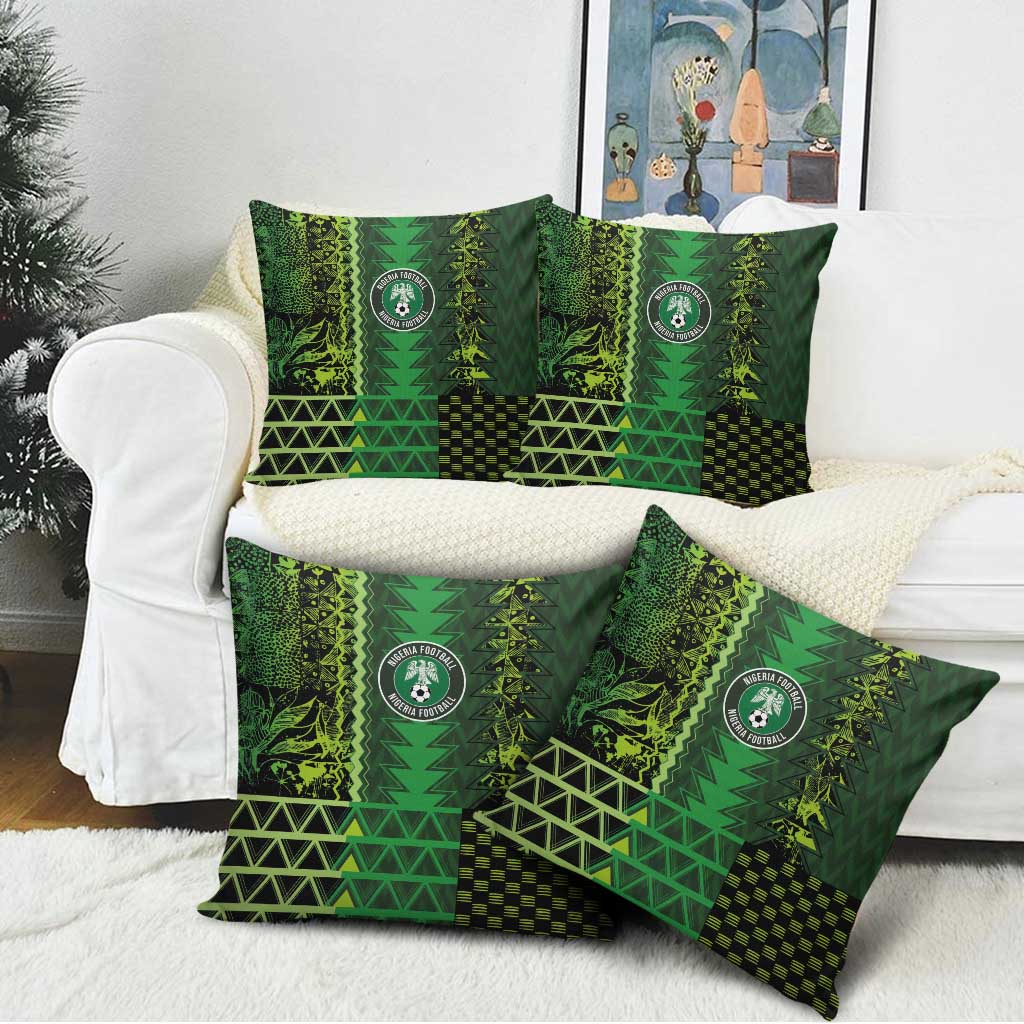 Nigeria Football Pillow Cover The Naija-Tribal Sporty Style - Wonder Print Shop
