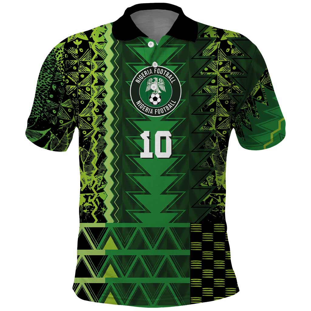 Custom Nigeria Football Polo Shirt The Naija-Tribal Sporty Style - Wonder Print Shop