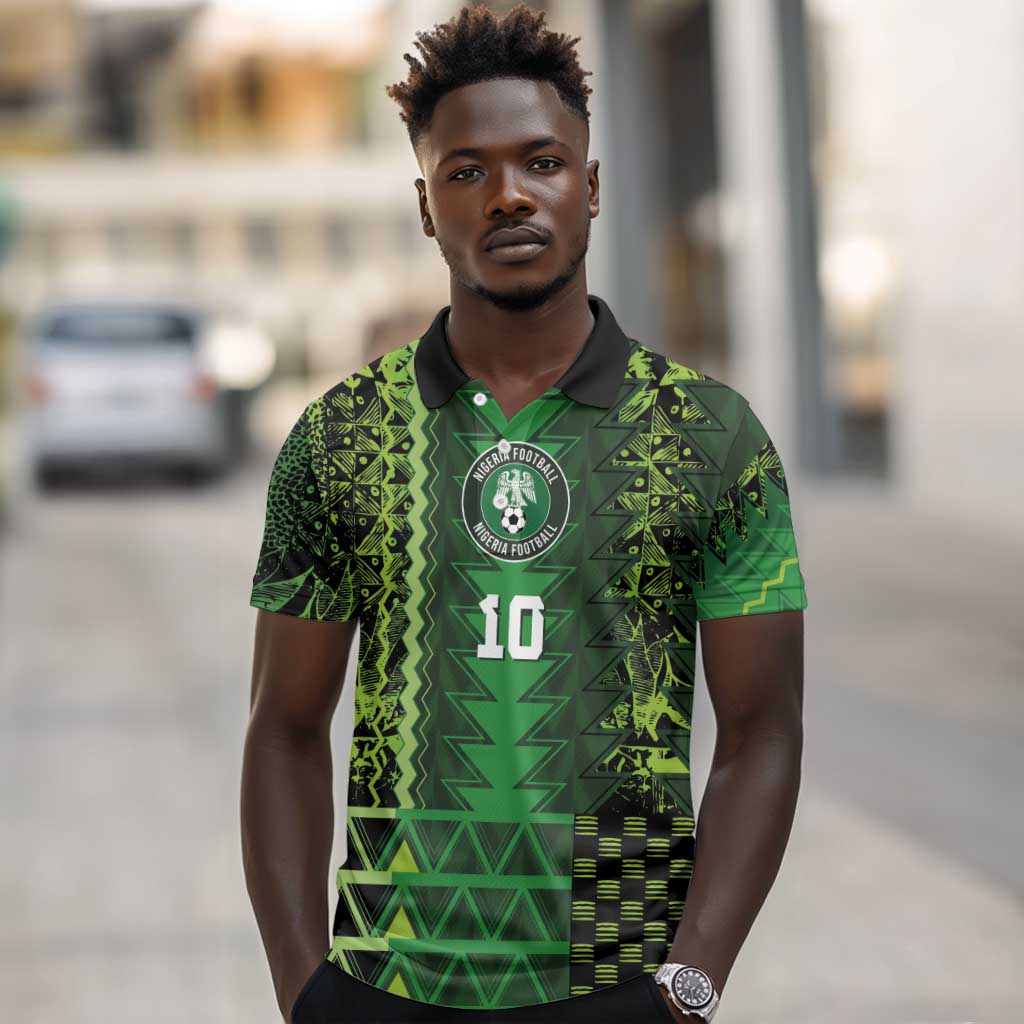 Custom Nigeria Football Polo Shirt The Naija-Tribal Sporty Style - Wonder Print Shop