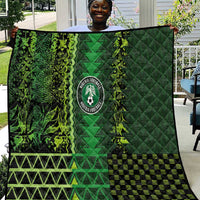 Nigeria Football Quilt The Naija-Tribal Sporty Style - Wonder Print Shop