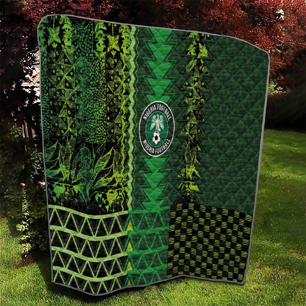 Nigeria Football Quilt The Naija-Tribal Sporty Style - Wonder Print Shop