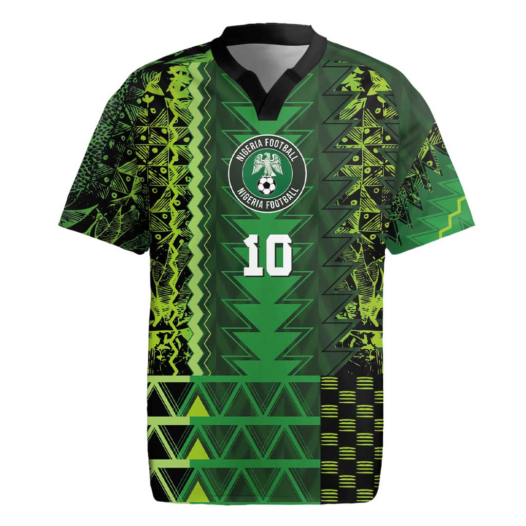 Custom Nigeria Football Rugby Jersey The Naija-Tribal Sporty Style - Wonder Print Shop