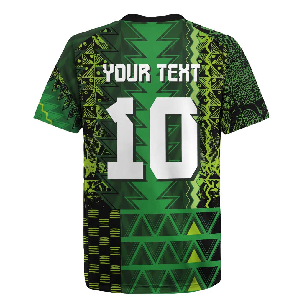 Custom Nigeria Football Rugby Jersey The Naija-Tribal Sporty Style - Wonder Print Shop