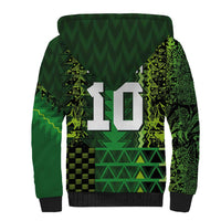 Custom Nigeria Football Sherpa Hoodie The Naija-Tribal Sporty Style - Wonder Print Shop