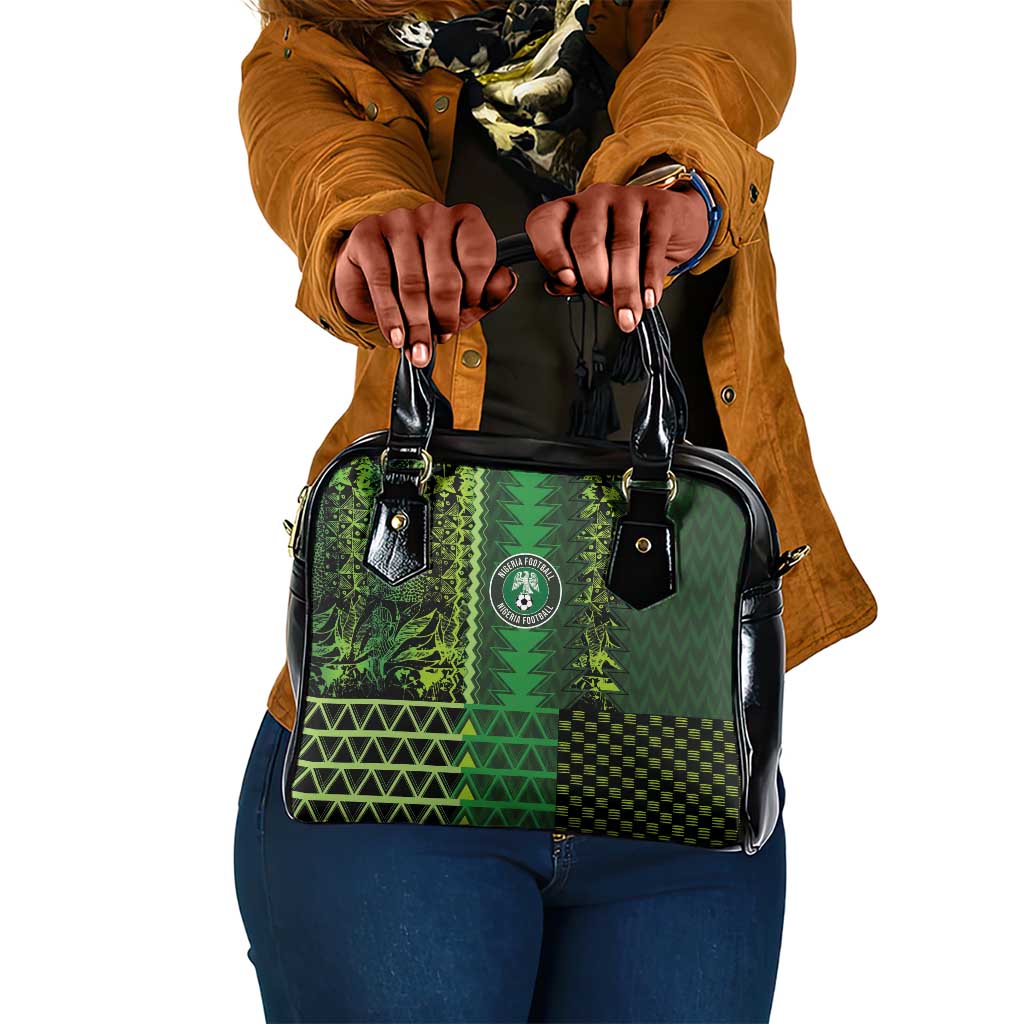 Nigeria Football Shoulder Handbag The Naija-Tribal Sporty Style - Wonder Print Shop