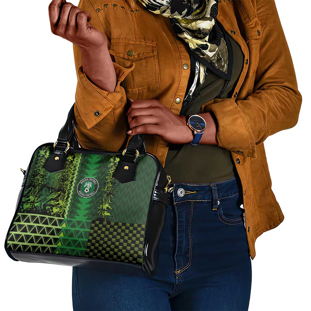 Nigeria Football Shoulder Handbag The Naija-Tribal Sporty Style - Wonder Print Shop
