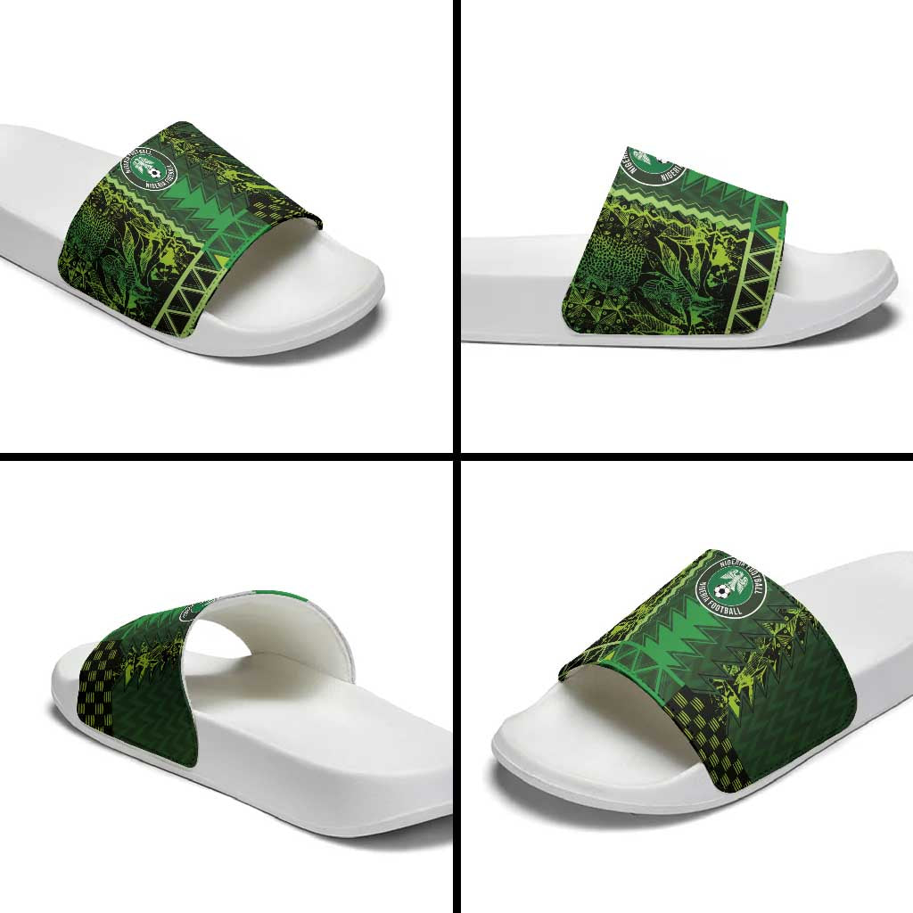 Nigeria Football Slide Sandals The Naija-Tribal Sporty Style - Wonder Print Shop
