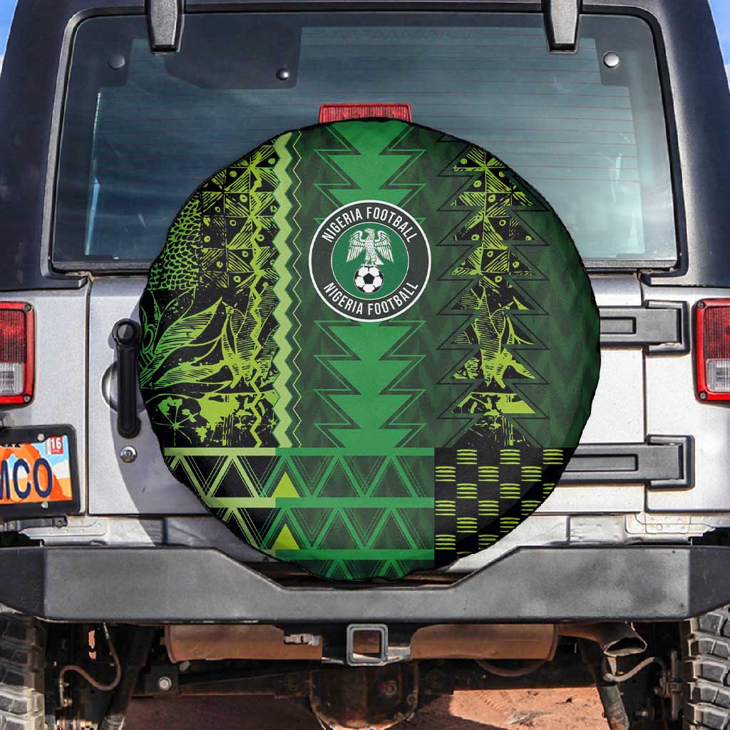 Nigeria Football Spare Tire Cover The Naija-Tribal Sporty Style - Wonder Print Shop