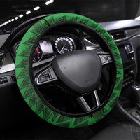 Nigeria Football Steering Wheel Cover The Naija-Tribal Sporty Style - Wonder Print Shop