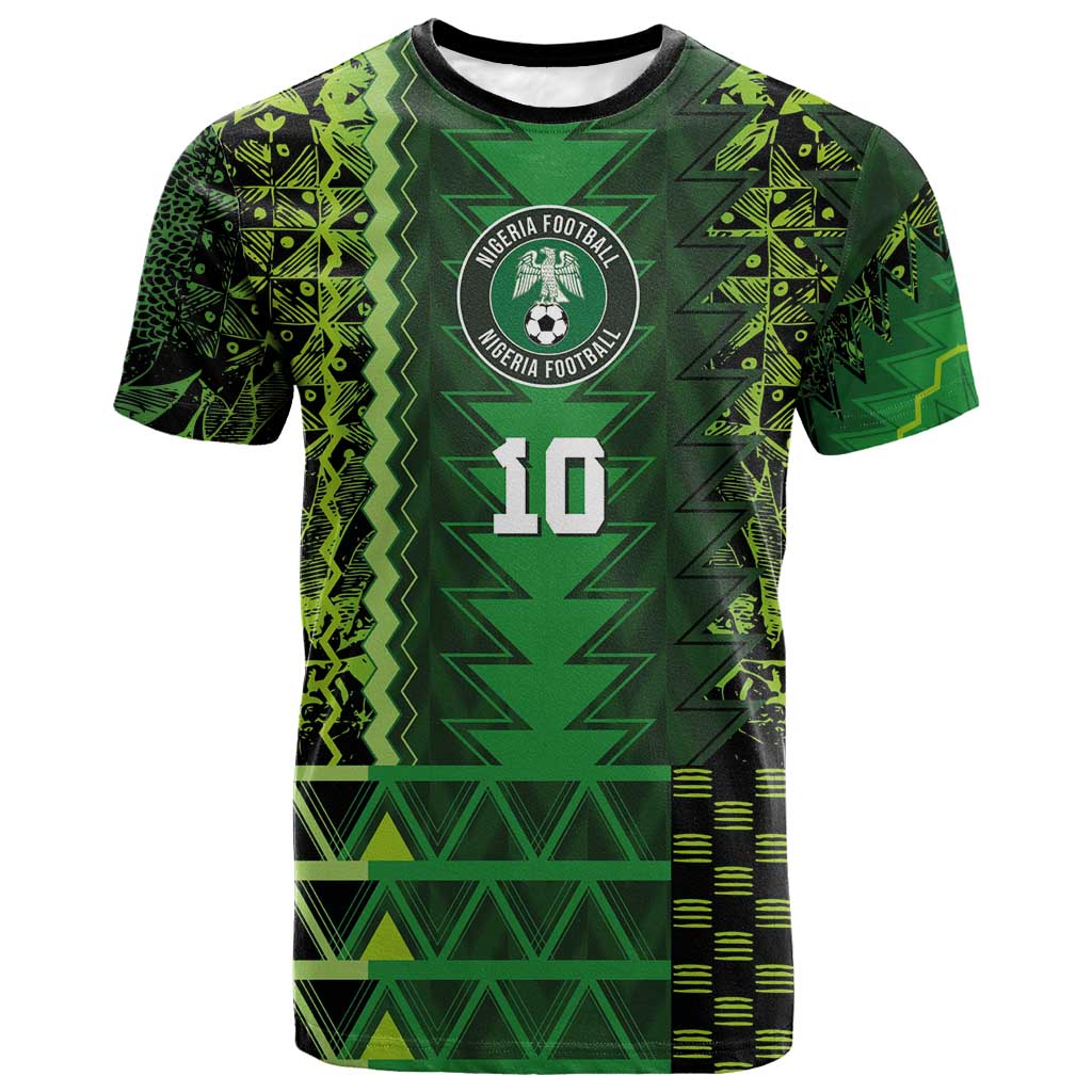 Custom Nigeria Football T shirt The Naija-Tribal Sporty Style - Wonder Print Shop